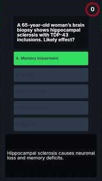 USMLE QUIZ, Brain Health Challenge: Neurology & Psychiatry