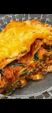 LASAGNE italienisch mit Spinat und Béchamel Soße 🍅👩🏼‍🍳 italienische Lasagna und Béchamelsosse