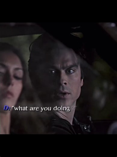 Elena and Damon Car Scene from The Vampire Diaries