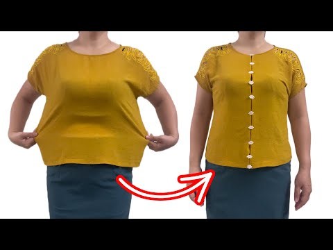 ✅ How to Make an Oversized Shirt Fit Perfectly – Easy Shirt Alteration