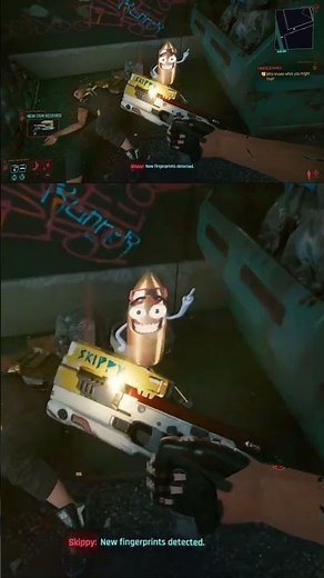 How I Found Cyberpunk’s SECRET Talking Gun (Skippy Location Guide!) #cyberpunk2077 #foryou #shorts