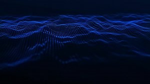 Abstract background with dynamic wave. Futuristic point wave. Sound wave visualization