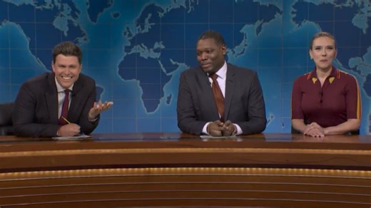 SNL: Johansson Joins Che & Jost for Season 50 Finale "Joke Swap"