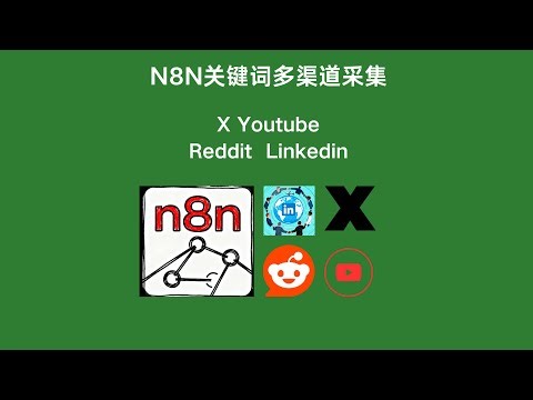 【实战】一套 N8N 工作流搞定多平台（推特 youtube reddit linkedin）关键词抓取
