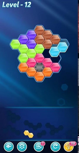 BLOCK! Hexa Puzzle! 7 Mania Level 12 (Basic) - Lösung Solution Walkthrough