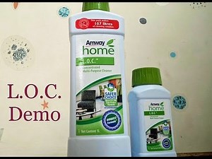 Amway Home Care L.O.C. Concentrated Multipurpose Cleaner LOC demo