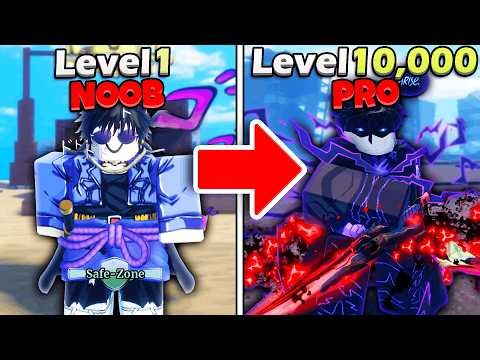 Noob to Max Level as Sung Jin-Woo in Roblox Sailor Piece
