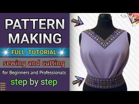 Elegant Draped Blouse | Full Pattern Making, Cutting & Sewing Tutorial