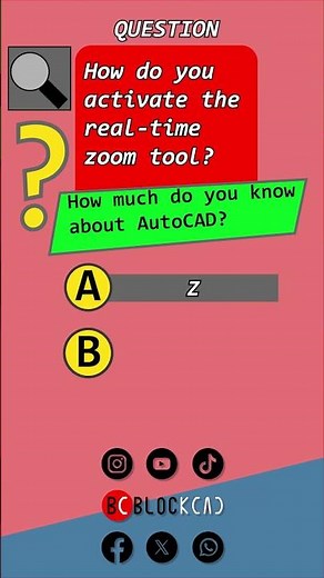 How to Activate the Real Time Zoom Tool in AutoCAD #quiz #cadsoftware #cad