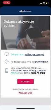 Aktywacja aplikacji mobilnej Pocztowy
