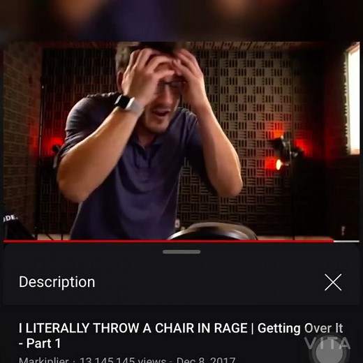 Markiplier. Mark throws chair in rage.