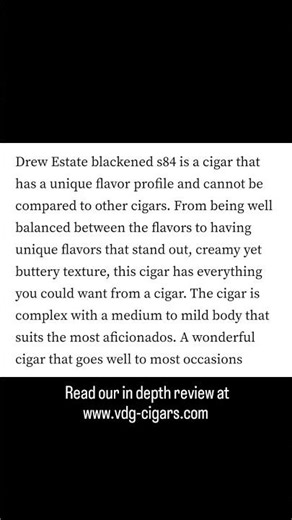 Cigar of the month September: Drew Estate blackened s84 shade toro