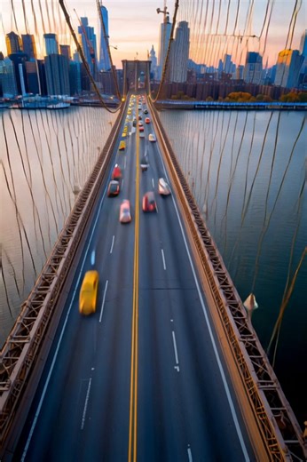 Brooklyn Bridge, New York City, Manhattan. Free Stock Video