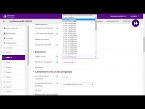 Moodle: Cuestionario - Configuración