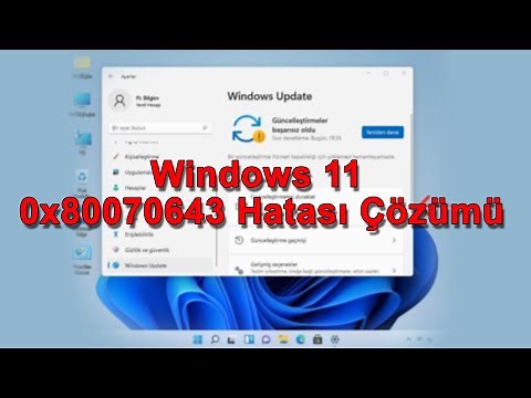 Windows 11 0x80070643 Hatası Çözümü