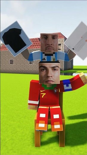 Left or Right ? Ronaldo Edition- Minecraft Animation #shorts