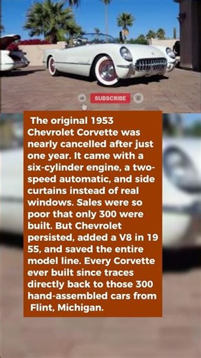 America's First Sports Car Almost Never Made It Past Year One — 1953 Corvette