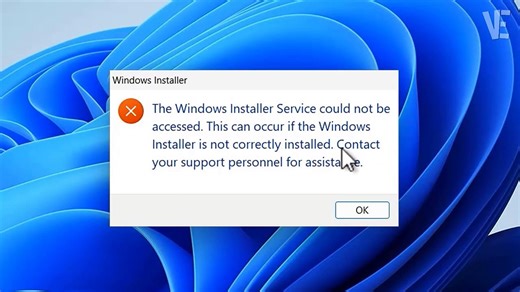 Solved -The Windows Installer Service could not be accessed, This can occur if the Windows Installer