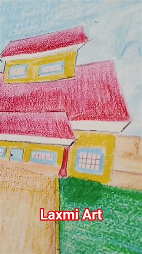 How to draw "Colour full landscape drawing "#art#shortvideo#laxmiartmlt#
