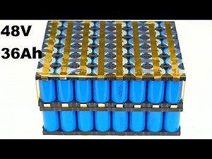 DIY 48v 36Ah Battery Pack For Electric Bike