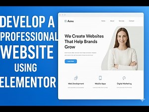 WordPress Tutorial Elementor | Class 11 | Learn to develop website with Elementor plugin
