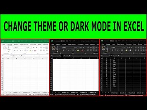 how to change theme in excel | How to Enable Dark Mode in Excel | how to change dark mode in excel