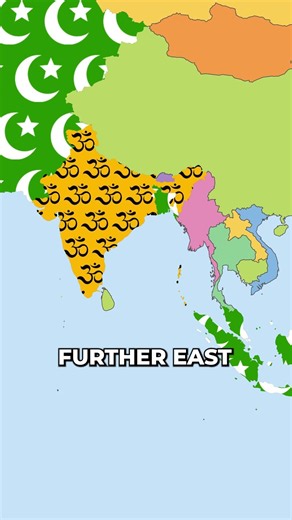 Islam VS Other Religions in Asia?! #geography #maps #islam
