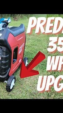 Predator 3500 generator wheel upgrade for our dirt bike Toy Hauler
