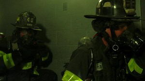 “Usually for training purposes, the lights are turned off and the Firefighters have grayed out face pieces that take away their vision and simulate a heavy smoke condition. But for the purpose of showing the drill to the public, we have opened a window and allowed the Firefighters to have full vision. We see apartments with floor to ceiling clutter that could prevent us from doing our jobs and jeopardize our safety as well as the safety of the occupants inside. We simulate the conditions that we
