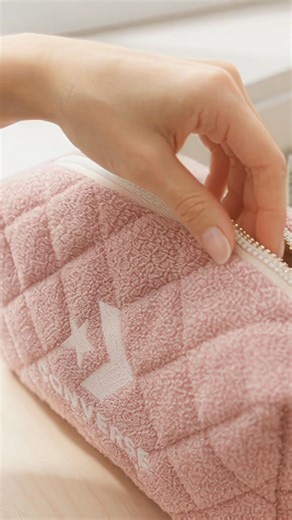 The TERRY Cloth Quilted Pouch is soft, roomy and perfectly made for modern gifting. Add your logo and turn a simple pouch into a beautiful, branded keepsake. See more here: ➤ https://www.brandhk.com/hk/product.asp?pid=2513 #brandhk #hongkong #corporategifts #travelaccessories #makeuppouch #dailyessentials #lifestylegifts | BrandHK Promotional Gifts | Facebook