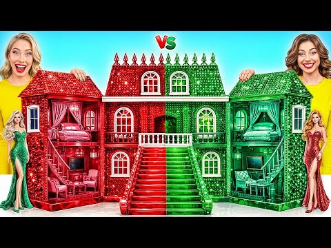 We Build Amazing Doll House | Ruby vs Diamond Challenge by Multi DO Smile