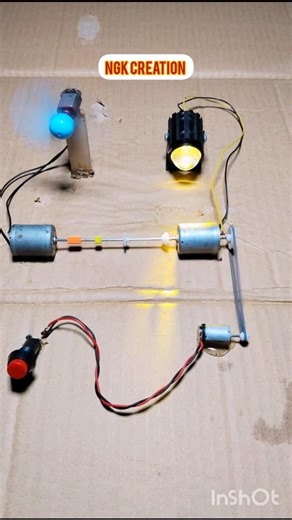 Amazing DC Motor Generator Experiment ⚡ | Free Energy Trick? 🤯 #Shorts