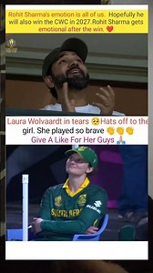 Rohit Sharma's emotion is all of us. Hopefully he will also win the CWC in 2027.#news #shorts