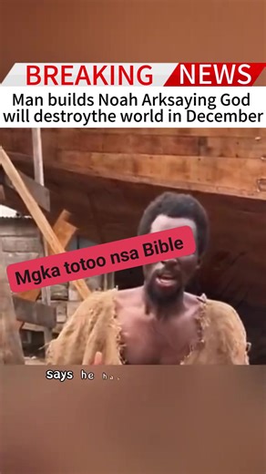 Man builds Noah Arksaying God will destroy the world in December.. | Arlene Agot