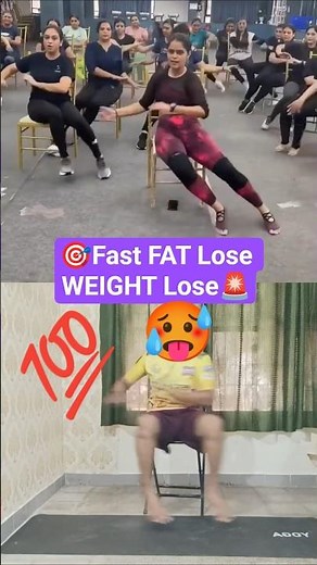 🎯Fast FAT Lose🚨WEIGHT Lose At Home🏡#shorts #ytshorts #fatloss #weightloss #chair #workout #exercise