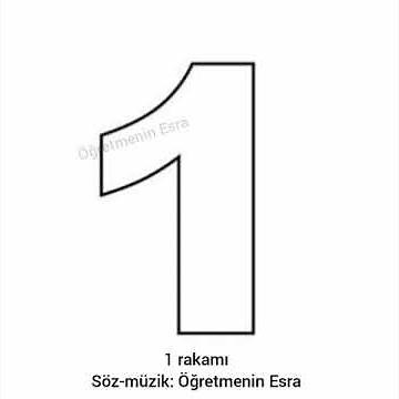 1 rakamı/Rakamları öğren/Okul öncesi/Eğitici video/Şarkılar ile rakamları öğreniyoruz
