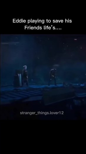 Eddie Playing Master of Puppets Guitar Scene in Stranger Things