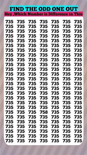 Test Your Brain 🧠 | Test Your Observation Skills 👀 | Challenge Of Number Edition 🔢