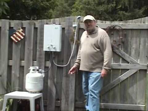 Portable LPG Tankless outdoor and camping instant water heater EZ101 (EZTANKLESS) LP