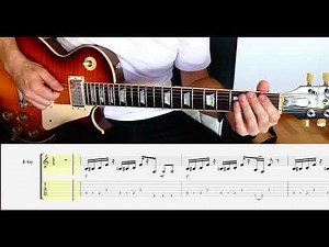 Aerosmith - Walk this way - Main RIFF (Guitar lesson with tabs)