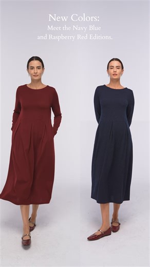 Meet the wool dress that flatters every curve — soft, breathable, and perfectly draped. Effortless comfort, refined for every season. | Lintico Official