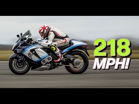 218mph Road Legal Hayabusa Top Speed Run With MCN!! | TTS SuperBusa