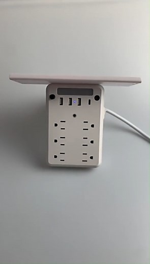 it’s soooooo smart AND useful!! I’m seriously going to put them in every room in my house 😆 🔌 Wall Outlet Extender – Power Up with Peace of Mind! 💡🏠 This smart extender delivers 9 charging options plus automatic safety protection—keeping your devices and home secure 24/7！ ✔️ 6 AC OUTLETS 2 USB 1 USB-C – Power all your devices at once ✔️ BUILT-IN SHELF & NIGHT LIGHT – Organize cords and glow softly at night ✔️ SURGE PROTECTION & OVERLOAD SHUTOFF – Stops power spikes and prevents overheating ✔