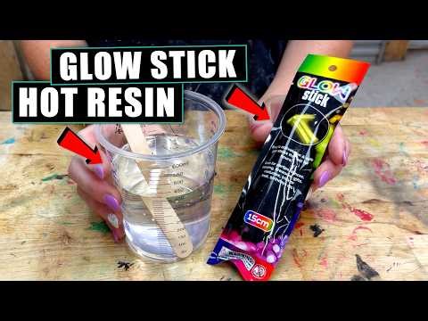 What Happens To Glow Sticks In HOT Resin?