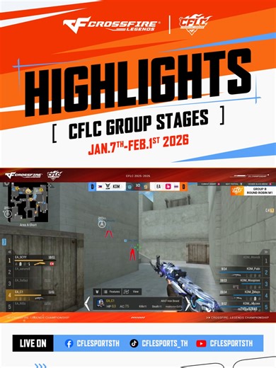 EA Faces Early Test EA meets heavy resistance on CFLC Group Stage Day 1 against KDM. More battles ahead as the Group Stage continues. ⚔️