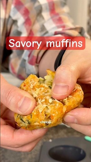 Savory Muffins with Cheese & Veggies 🧀 Easy 30-Minute Bake