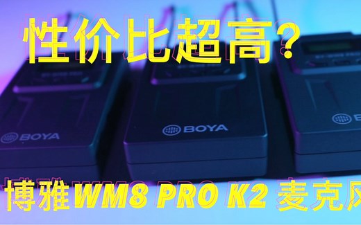 性价比超高？博雅WM8 Pro K2无线麦克风评测