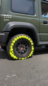 Tennis Ball Tire! 🎾 #tennis #tires #wheel | Supercar Blondie