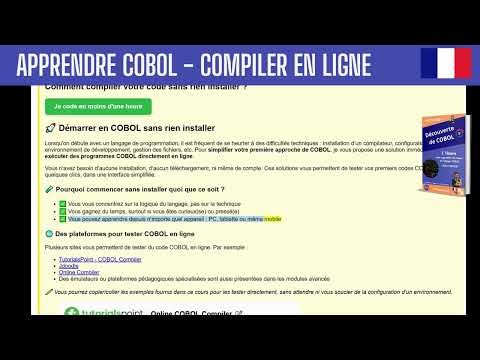 💬 Vous voulez apprendre le COBOL sans rien installer ? - Tutoriel Cobol en français