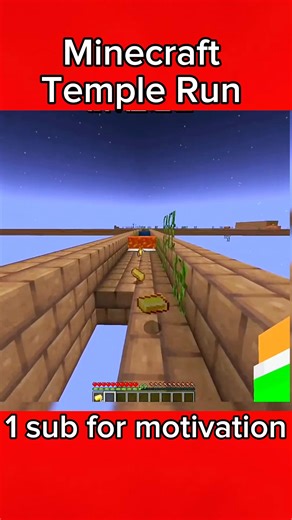 Temple Run in Minecraft! 😱 Escaping the Jungle Temple #shorts #minecraft #shortsfeed